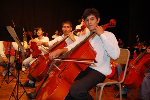 La Orquesta Escuela Infanto Juvenil está conformada por 110 chicos de la ciudad de San Luis.