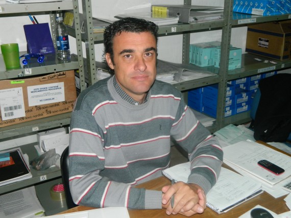 El jefe de la Droguería Central, Pablo Quinteros.