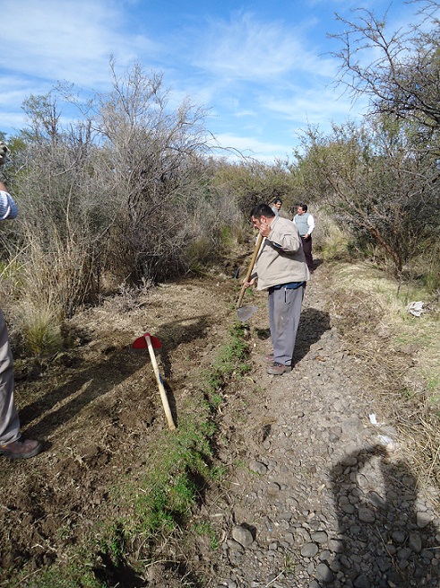Acueducto que abastecerá a las Vizcacheras en Nogolí.