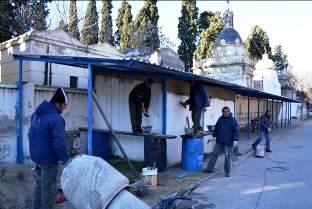 Trabajos en el Cementerio Municipal de Villa Mercedes