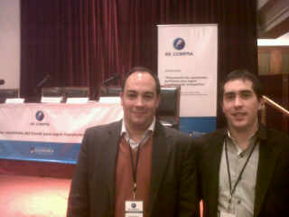  Walter Ariel Fernandez y Emanuel  Federico Lucero, los funcionarios que participaron del seminario.