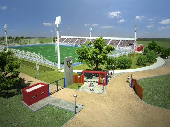 La construcción del estadio prevé una inversión de $ 10.296.583.67 por parte del Gobierno provincial. 