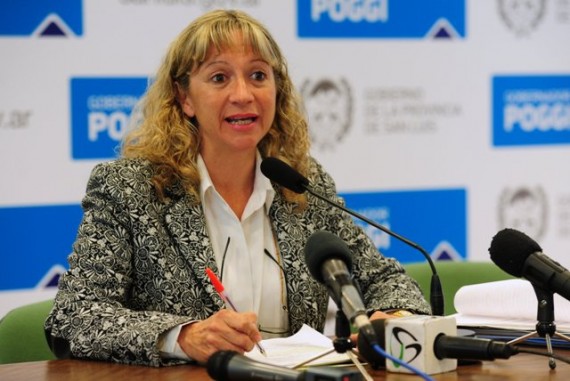 María Celia Sánchez, ministra de Deportes.