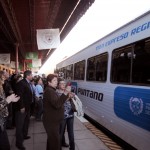 El Tren Expreso Regional Puntano arribó al anden de la Estación de Justo Daract, en medio de la algarabía y la emoción de cientos de personas que no ocultaron sus lágrimas.
