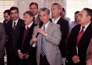 El gobernador de San Luis, CPN. Claudio Poggi, manifestó sentir una gran alegría al  cumplir con las políticas de inclusión digital.