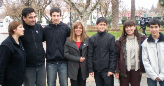 El acto se realizó en la Plaza Sobremonte, de Merlo.