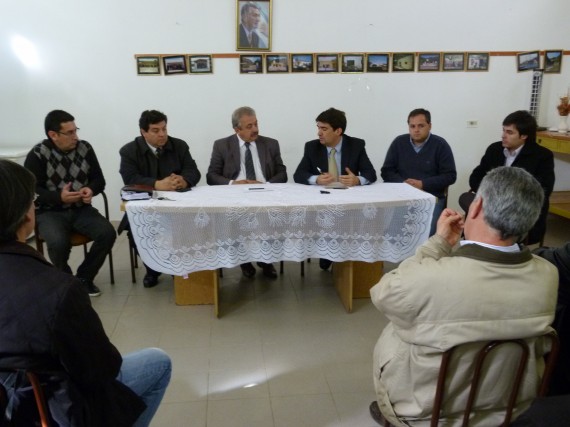 Funcionarios del Ministerio de Seguridad se reunieron con los intendentes de Nogolí y San Martín.