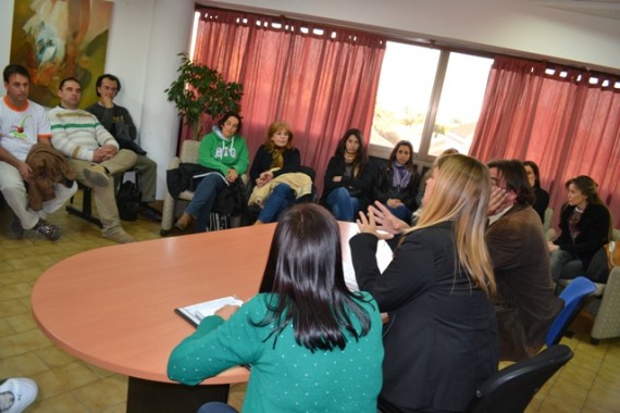 Luberriaga junto a organismos y referentes que participaron del Carnaval de Rio en San Luis.  