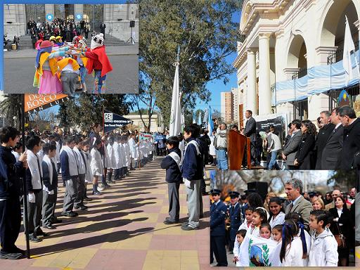 Más de 3000 alumnos de 4º grado realizaron la Primera Toma de Promesa de Lealtad a la Bandera de la Provincia de San Luis