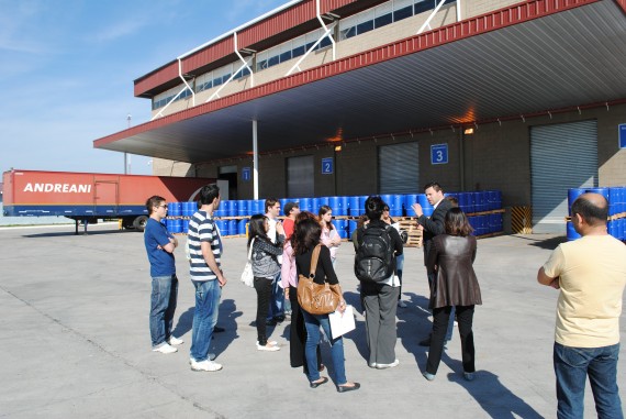 La delegación del Standard Bank visitó la Zona de Actividades Logisticas (ZAL).