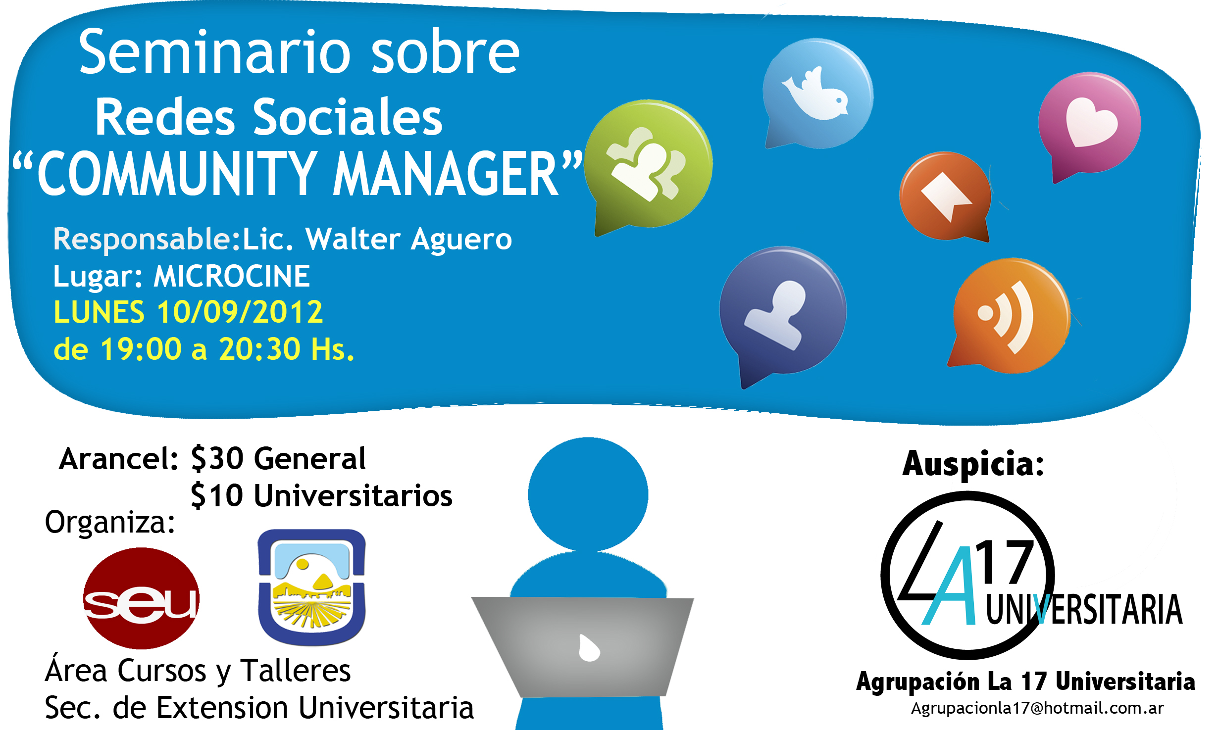 Brindan el seminario “Community Manager” sobre redes sociales en la UNSL