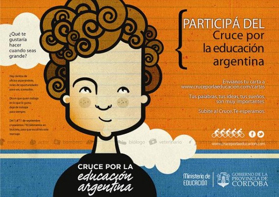 Logo del Cruce por la Educación Argentina. 