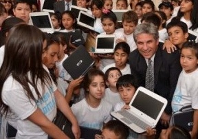 El Trapiche será este jueves el escenario donde el Gobierno de San Luis hará efectiva entrega de 64 computadoras a alumnos de primer grado de las escuelas del departamento Príngles.