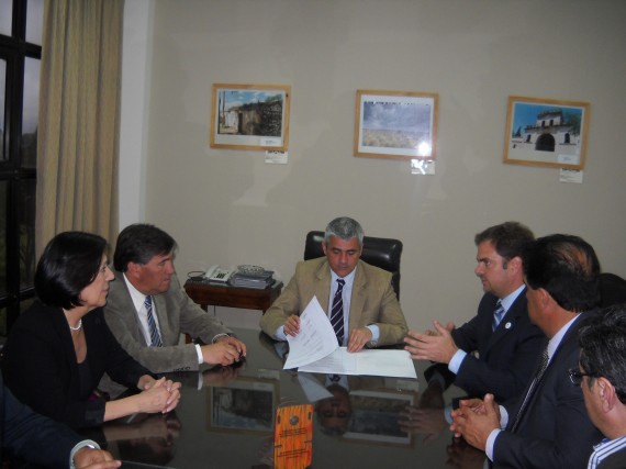 El proyecto fue presentado en la Legislatura ante los senadores provinciales, encabezados por el vicegobernador, Jorge Díaz.