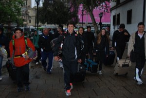 Los chicos ya están en Chile y esperan competir