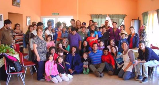 Padres e hijos disfrutaron de la jornada en la Escuela de Equinoterapia.