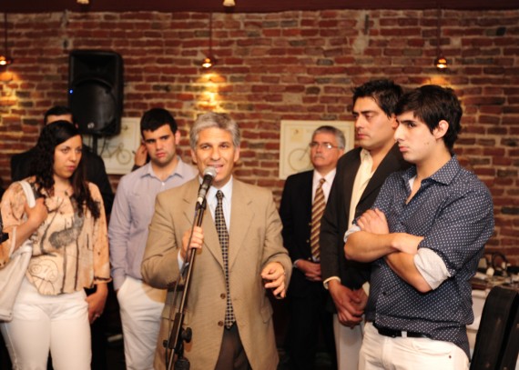 Claudio Poggi dirigió unas palabras a los integrantes de este nuevo emprendimiento.