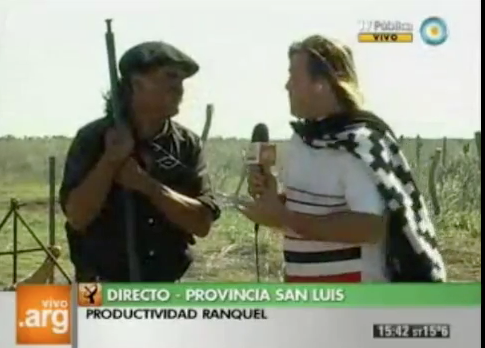 El programa ‘Vivo en Argentina’ en la comunidad ranquel. 