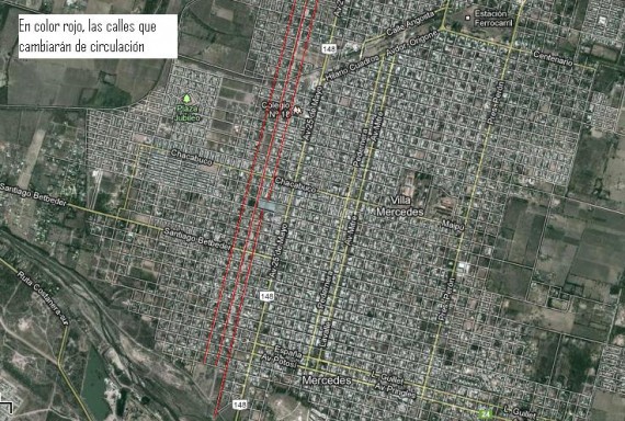 Mapa de La Ciudad de Villa Mercedes 