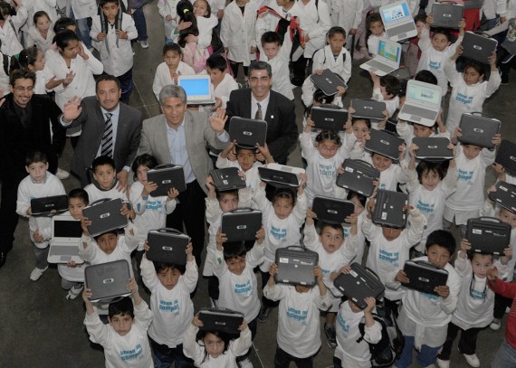 Fueron 38 chicos de primer grado que este miércoles recibieron sus netbooks. 