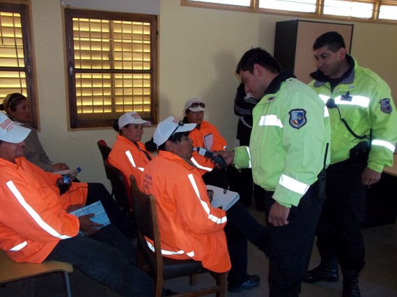 El Cuerpo de Seguridad Vial fue capacitado por la Policía Caminera.