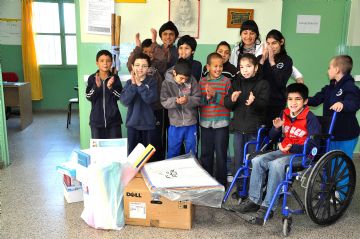 Diploma ambiental para los chicos del servicio especial Ricardo Gutiérrez