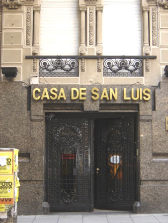 La Casa de San Luis en Buenos Aires.