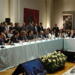 Poggi participó del encuentro junto a otros 12 jefes de estados provinciales e Intendentes de Regiones de Chile