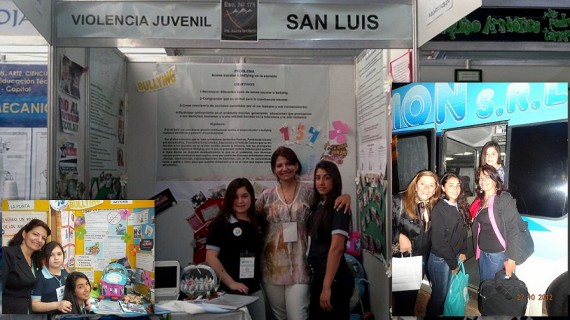 Las chicas de la Escuela General San Martín, expusieron en la Feria de Ciencias Nacional