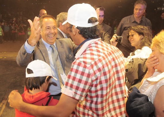 Adolfo Rodríguez Saá participó de la entrega de viviendas