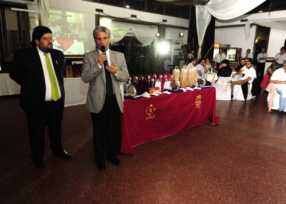 El Gobernador junto al decano de la Facultad de Matemáticas de la UNSL