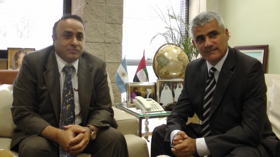 El vicegobernador, Ing. Jorge Díaz, reunido con el Embajador de los Emiratos Árabes, Mohammed Eissa Alqattam Alzaabi