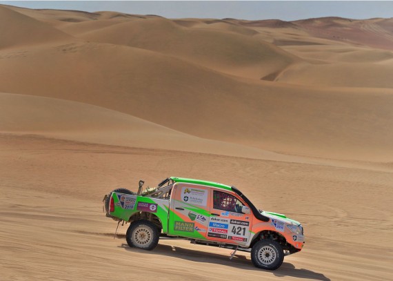 Una postal del Dakar , las dunas de Pisco en Peru.