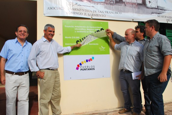 El Vicegobernador inauguró proyectos del Programa Pueblos Puntanos