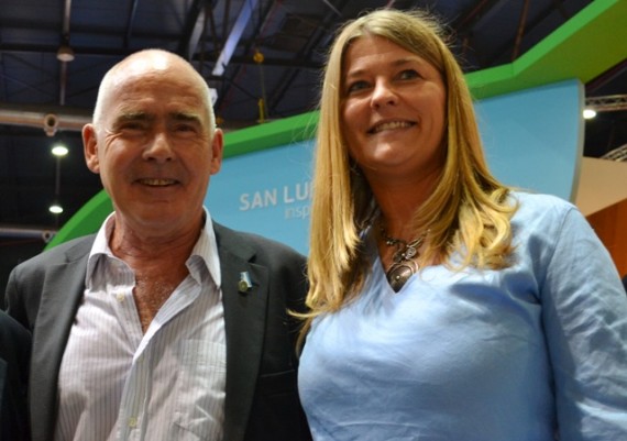 Enrique Meyer , Ministro de Turismo de la Nacion junto a  la Ministra de Turismo y Las Culturas.