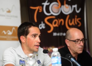 Alberto  Contador: “San Luis me ha recibido de manera inmejorable”