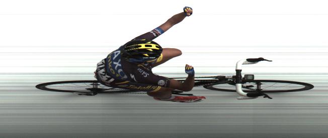 el foto-finish oficial muestra el paso de Contador por la mete