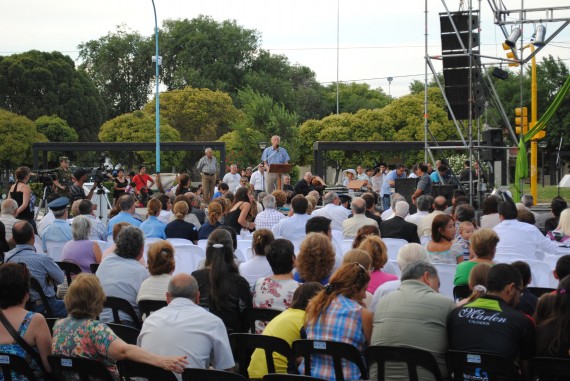 El Pueblo de VIlla Mercedes homenajeó con su presencia la memoria de Féliz Origone.