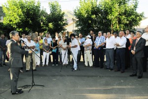 El acto se realizó en el barrio Gregorio Vivas.