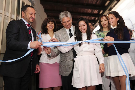Inauguración de obras de ampliación y refacción en la Escuela Paula Dominguez de Bazan