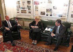 Poggi y Bianchi se reunieron con Gerardo Werthein, presidente del Comite Olímpico Argentino
