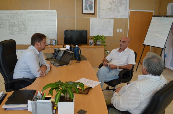 El ministro del Campo, Felipe Tomasevich, en reunión con los representantes del INTA San Luis.