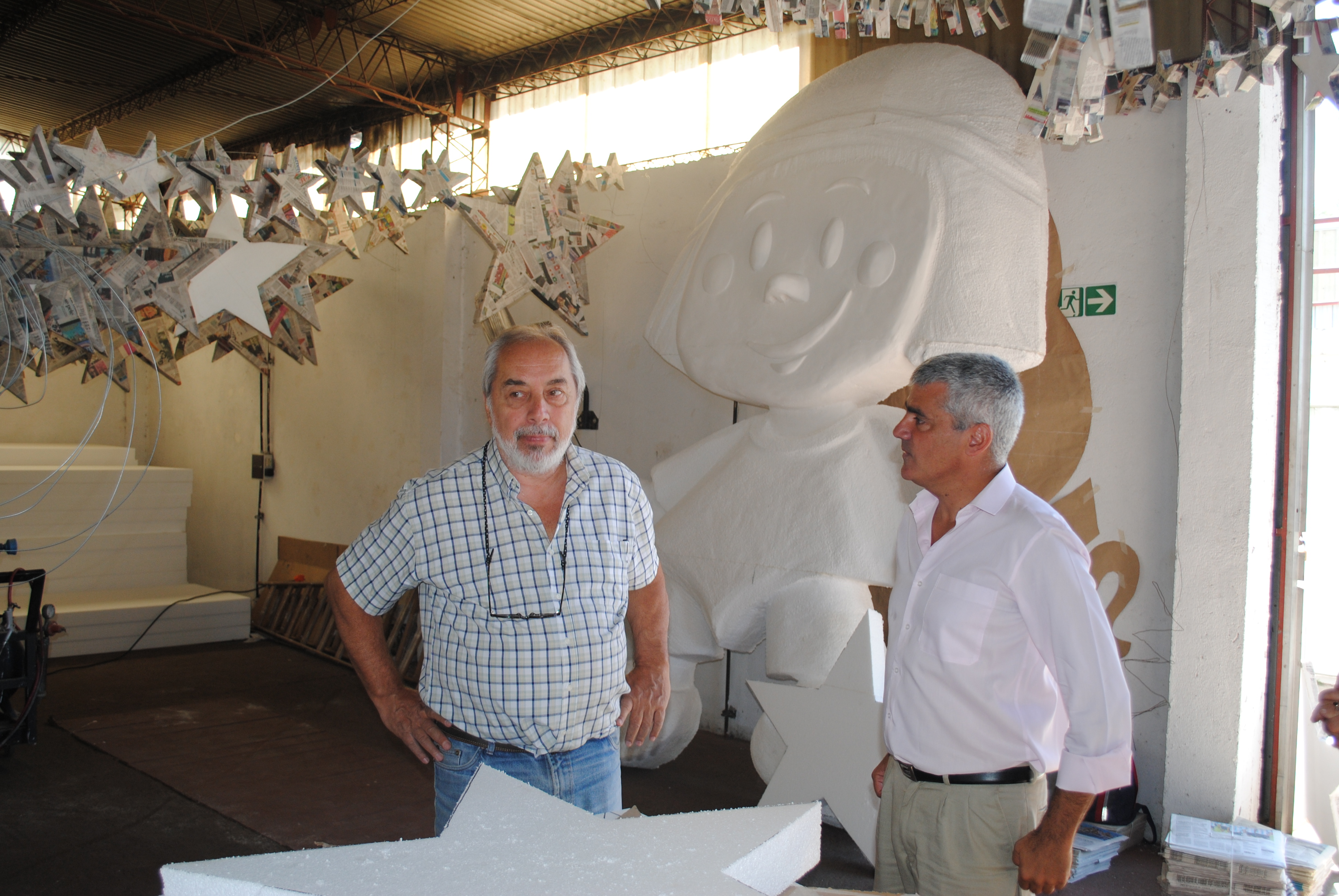 El Vicegobernador junto a Roberto Tessi, encargado de dirigir la obra.