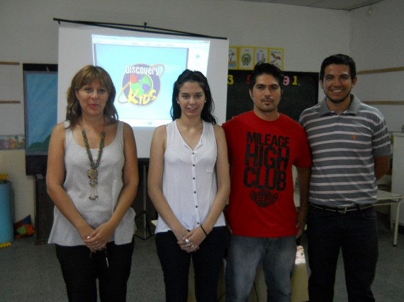 La jefa de Programa Salud Escolar, Dra. Marcela Delgado, la Lic. Romina Godoy, el jefe de Subprograma Deporte Escolar. Lic. Lucas Godoy y el Prof. Marcos Ojeda
