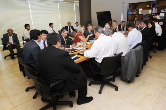 Claudio Poggi, en la reunión de gabinete de ministros del Ejecutivo.