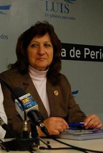 Ángela Giunta, jefa de Laboratorio del Hospital San Luis.