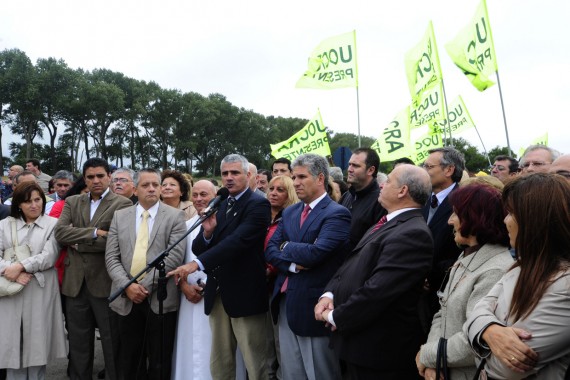 El vicegobernador, Jorge Díaz, durante su discurso.