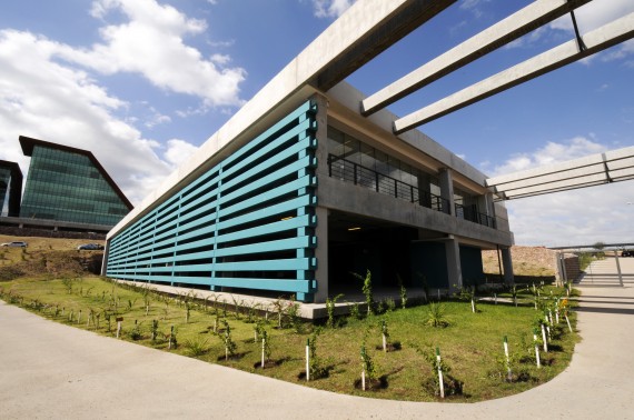 Edificio Estrategias, donde funciona el Ministerio de Relaciones Institucionales y Seguridad. 