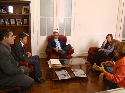 Reunión entre la ministra del Superior Tribunal de Justicia, Dra. Lilia Ana Novillo, junto con magistrados y funcionarios del Fuero Penal.