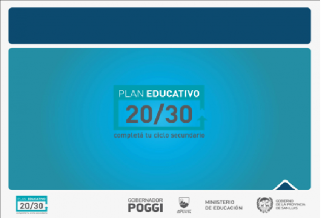 El ministerio de Educación difundirá el Plan 20-30 en escuelas de la provincia.